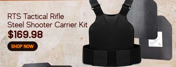 RTS Tactical Ballistic Rifle Protection Steel Plates Shooter Carrier Kit