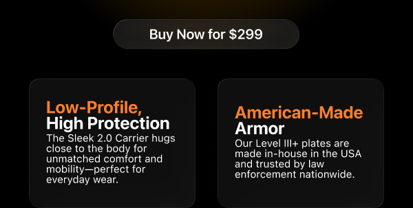 RTS Tactical Sleek 2.0 Kit – Low-Profile Comfort and American-Made Level III+ Plates