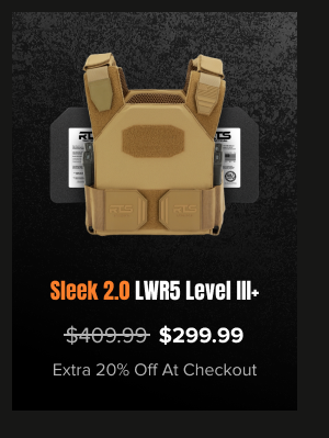 RTS Tactical Sleek 2.0 LWR5 Level III Plus Active Shooter Kit on sale $299.99 plus extra 20% off