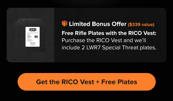 Two LWR7 rifle plates included with RICO vest