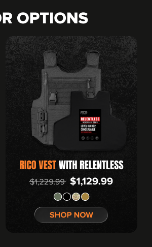 RICO vest with Relentless plate product card