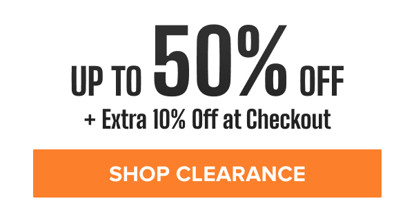 Promotional banner: Up to 50% Off plus Extra 10% Offs. Orange button reads Shop Kits.
