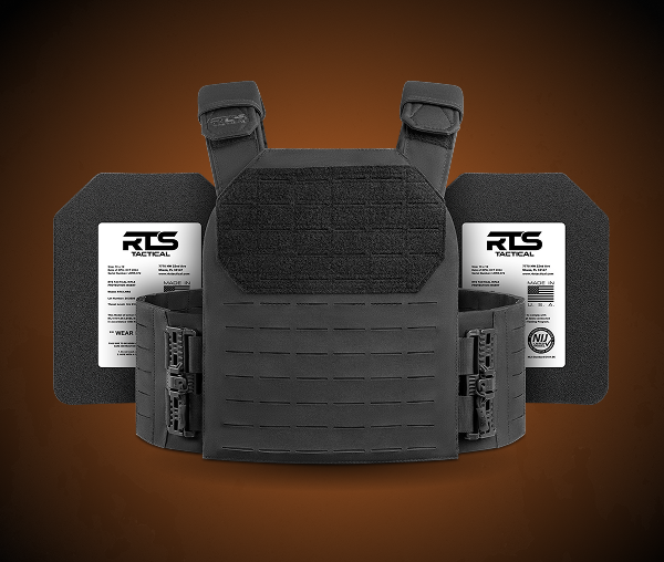RTS Tactical Level III+ Active Shooter Kit – includes HST Plate Carrier and two 11x14 NIJ Certified plates.