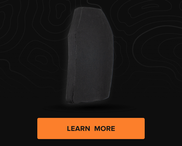 RTS Tactical NIJ 07 ceramic armor plate with orange 