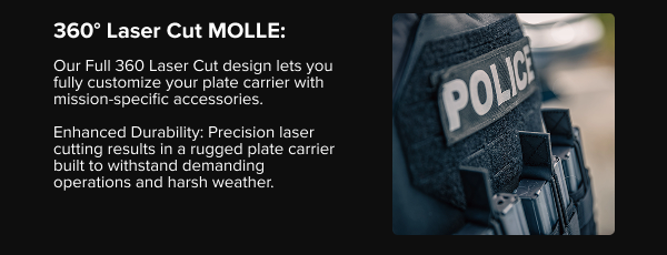 360° Laser Cut MOLLE: 