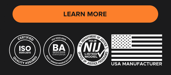 Learn More button with RTS Tactical manufacturing and certification icons