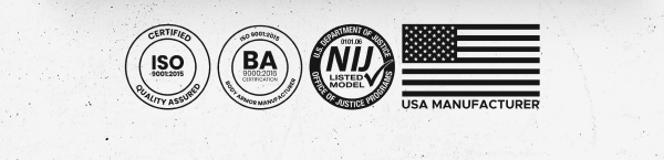 Certified USA manufacturer. ISO 9001, BA 9001, and NIJ listed models for verified quality and ballistic protection.