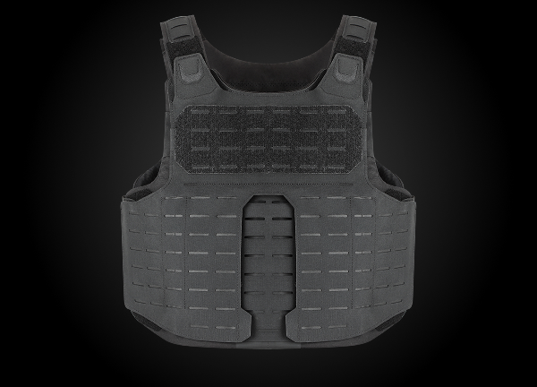 Front view of the RTS Tactical Slim Tac Special Operations Vest featuring a low-profile, laser-cut MOLLE design