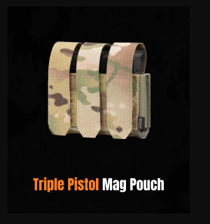 RTS Tactical SR Triple Pistol Mag Pouch