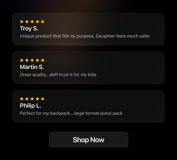 Customer Reviews: Parents and professionals trust our backpack armor for everyday protection