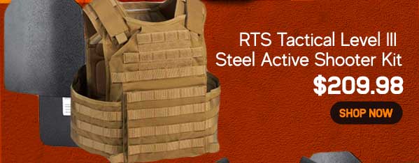 RTS Tactical Body Armor Level III Steel Active Shooter Kit