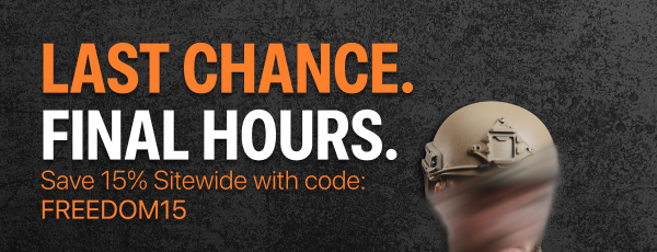 Last Chance to Save 15% sitewide with code FREEDOM15. RTS Tactical.