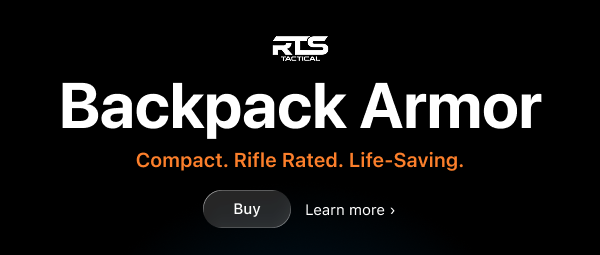 RTS Tactical Backpack Armor - Compact, Rifle Rated, Life-Saving