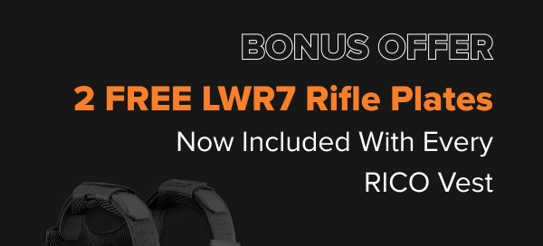 RICO vest offer with two rifle plates included