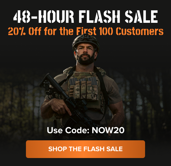 48-hour flash sale — 20% off for the first 100 customers. Use code NOW20.