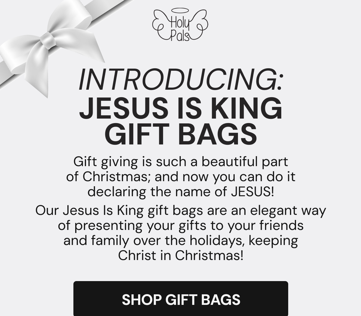 introducing: Jesus Is King Gift Bags | SHOP GIFT BAGS 