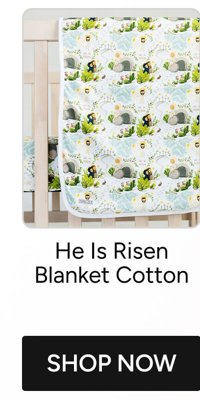 He Is Risen Blanket Cotton 