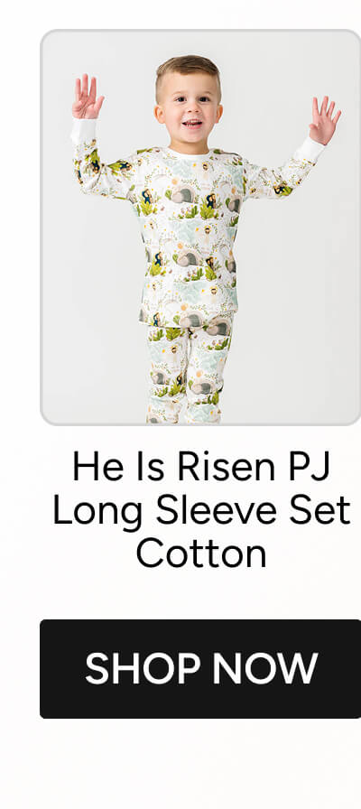 He Is Risen PJ Long Sleeve Set Cotton 