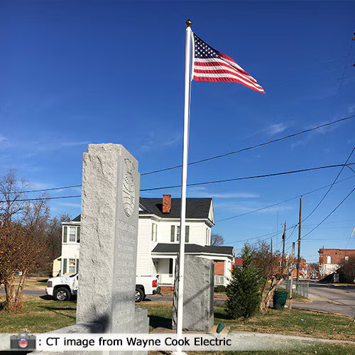 20′ Ground Sleeve Fiberglass Flagpole