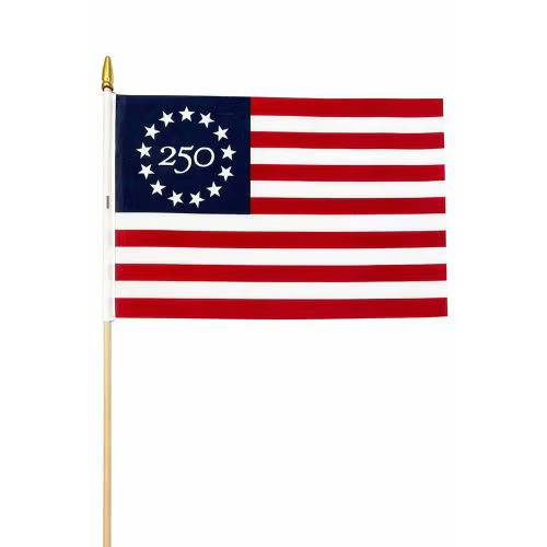 250  Betsy Ross Stick Flag 
