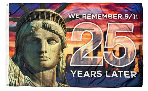 9/11 25th Anniversary Flag