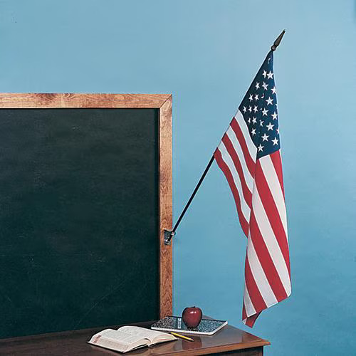 Mounted Classroom American Flag
