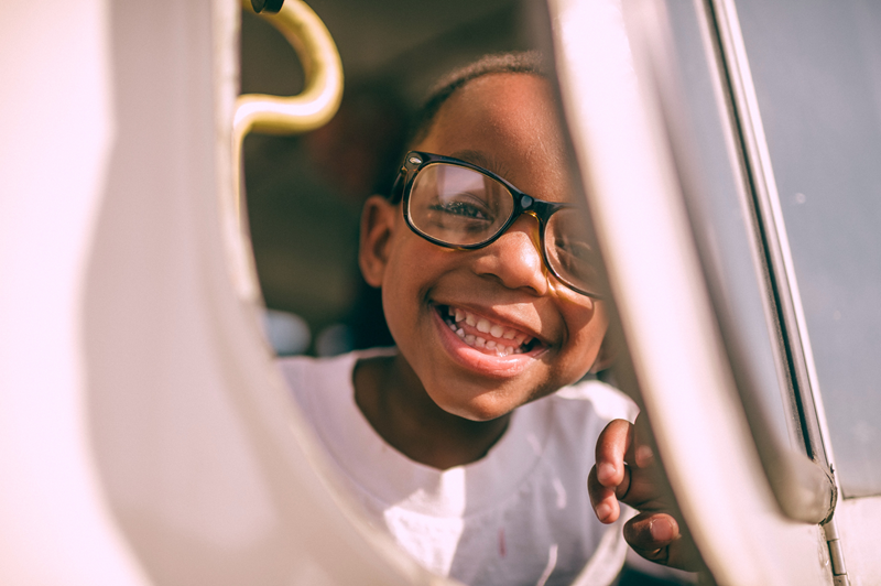 kid smiling