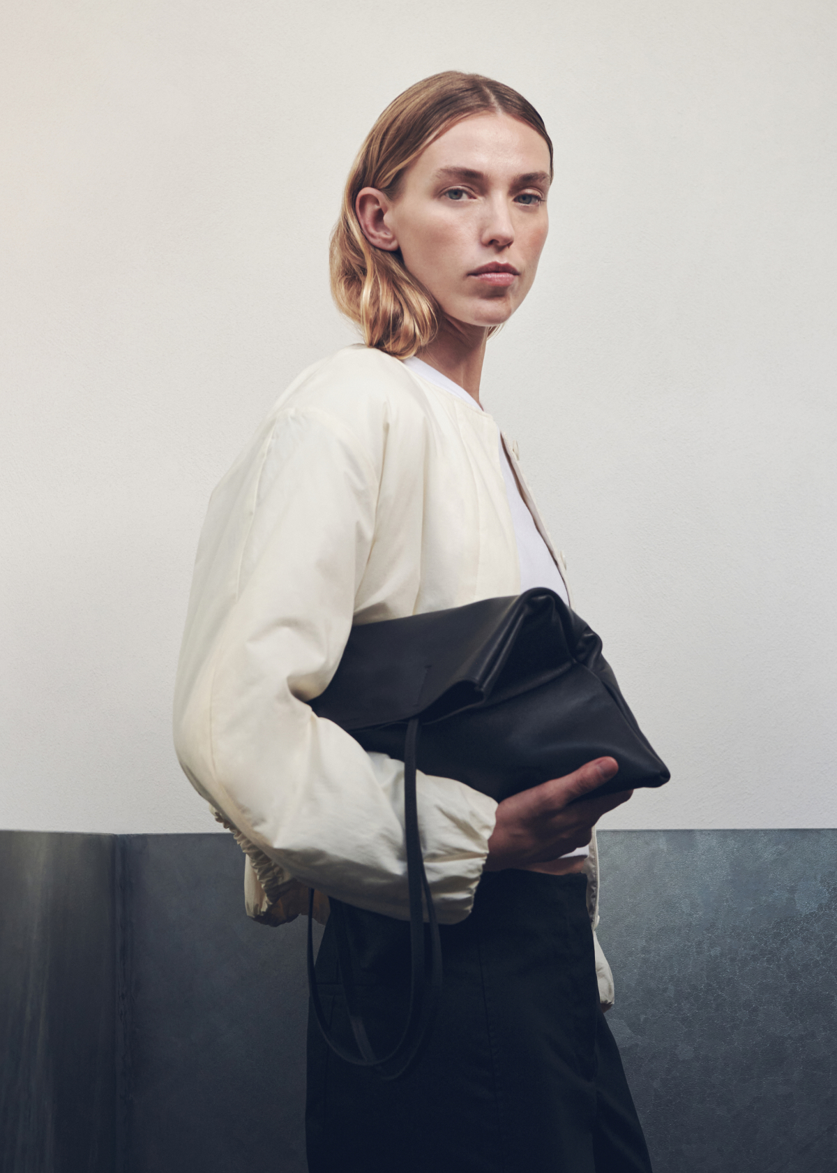 Callen Leather Shoulder Bag | Assembly Label