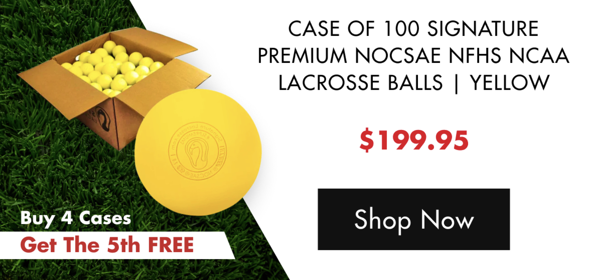 Get a Giant Case of Lacrosse Balls Signature Lacrosse