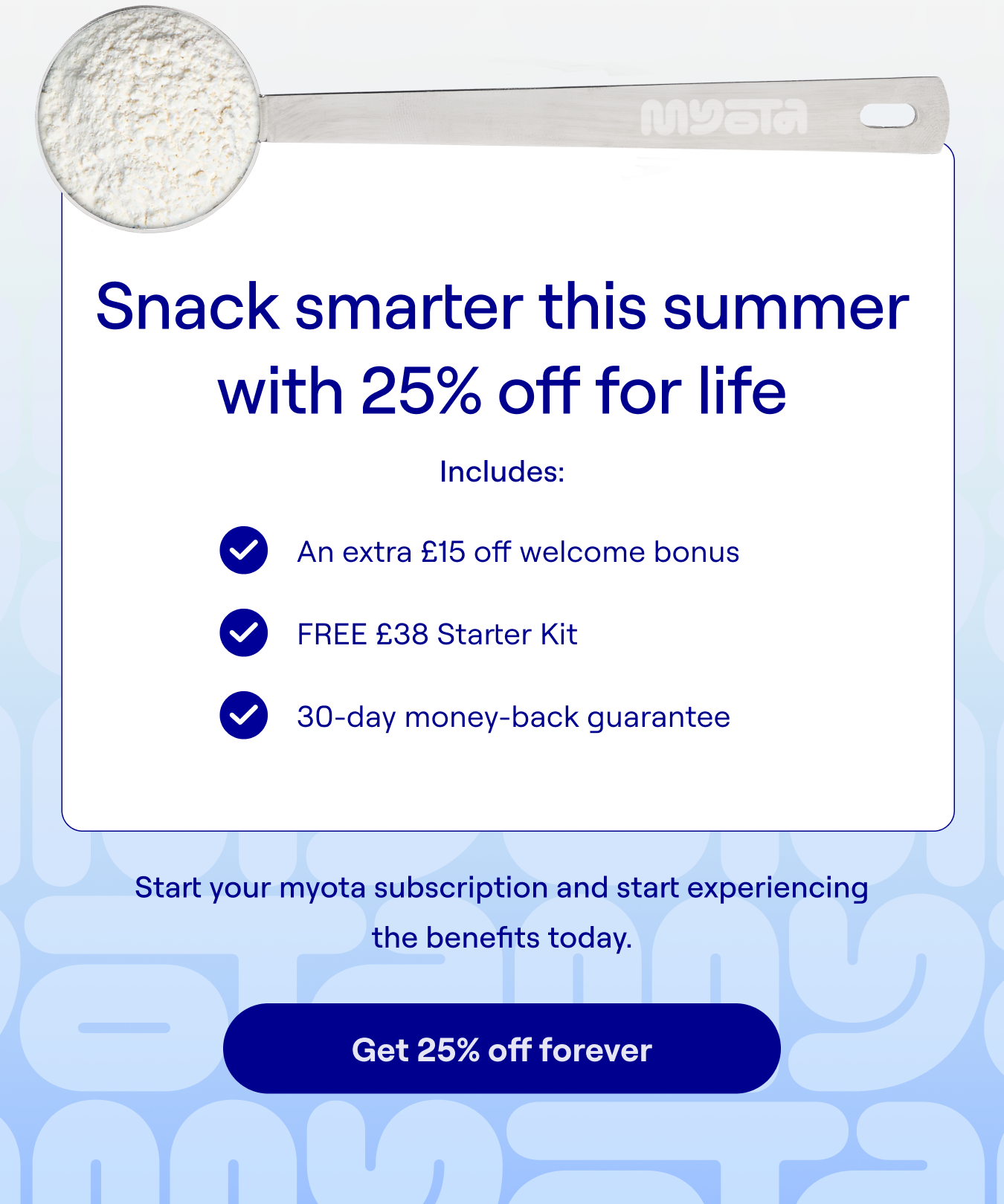 Get 25% off forever