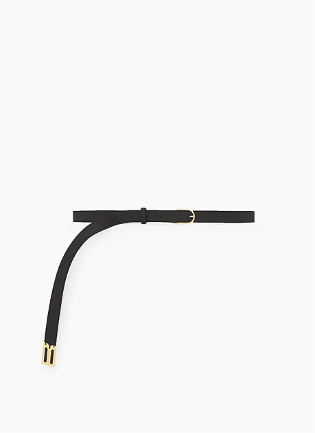 Dorian B Finite Belt In Black Soft Leather