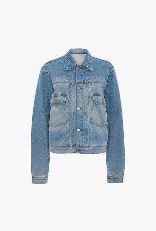 Denim Trucker Jacket In Heritage Blue