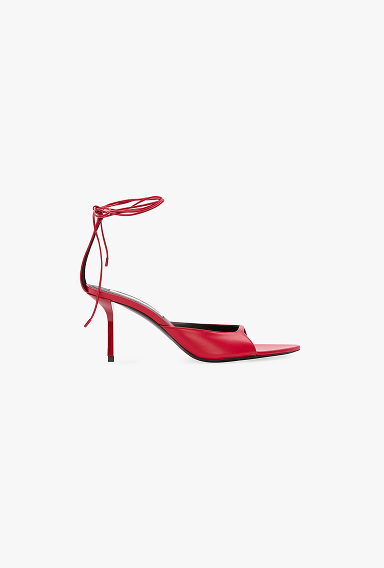 Eliza Stiletto Sandal 75 In Red Leather