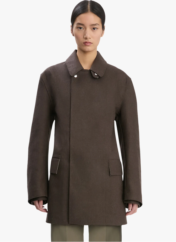 VB X Mackintosh Caban Coat In Brown