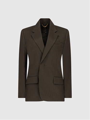 Single Breasted Jacket In Green