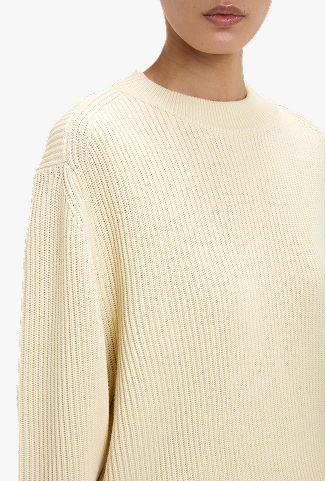 Relaxed Fit Jumper In Ivory