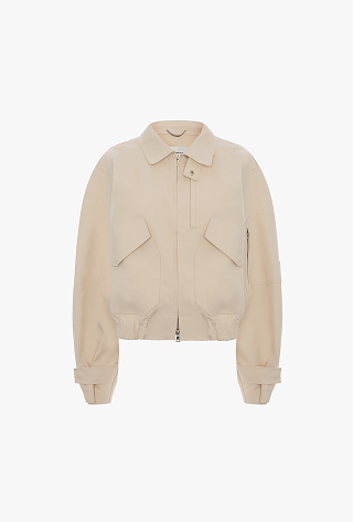 Victoria Beckham X Mackintosh Bomber Jacket In Putty