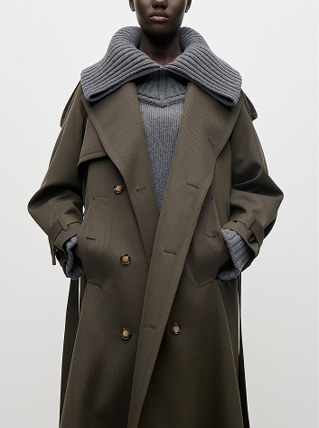 Trench Coat In Green