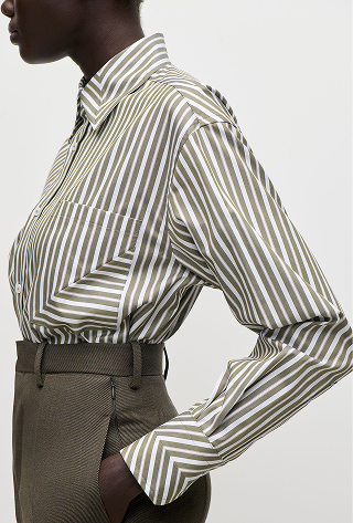 Pocket Detail Shirt In Green