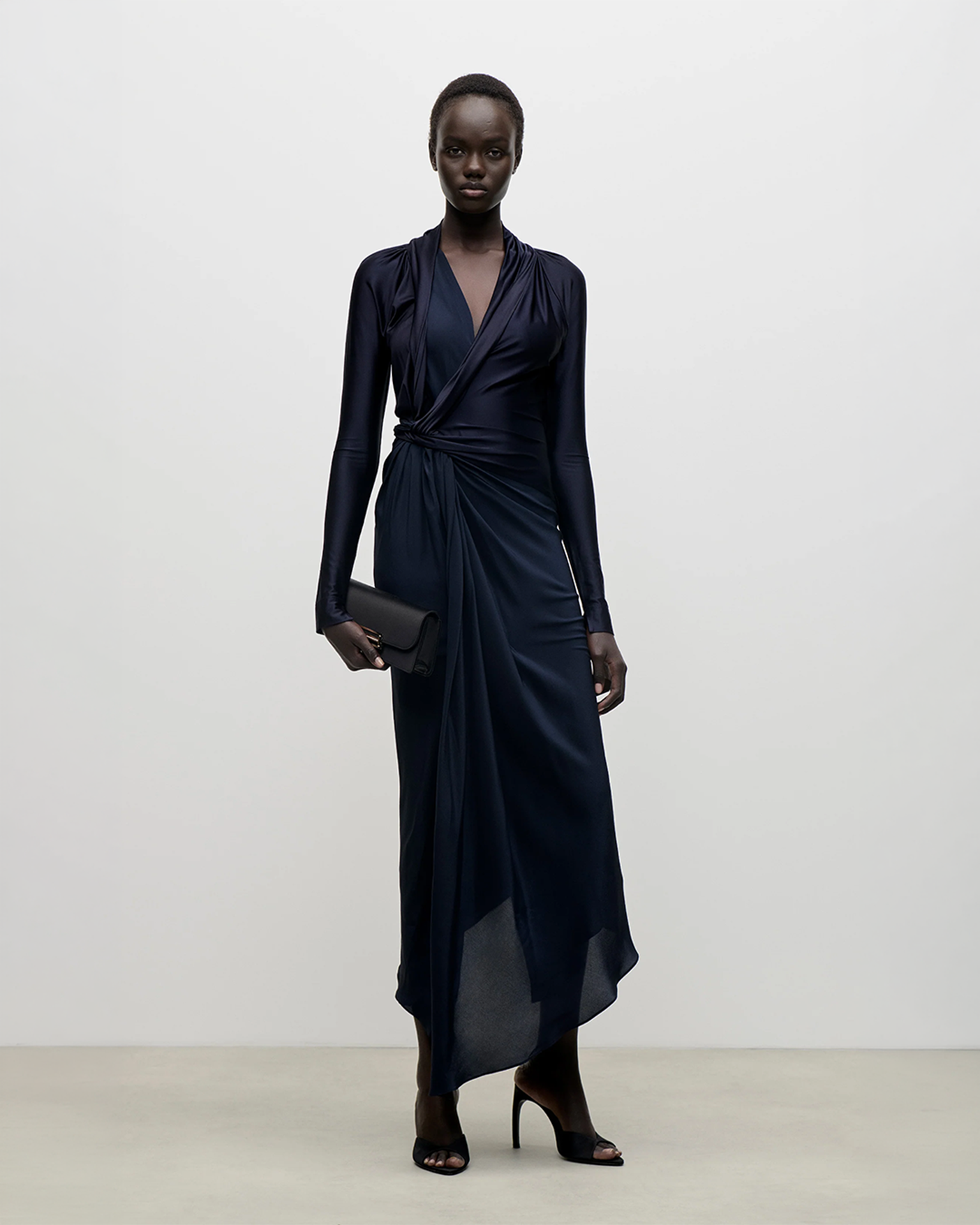Aida Gown In Navy