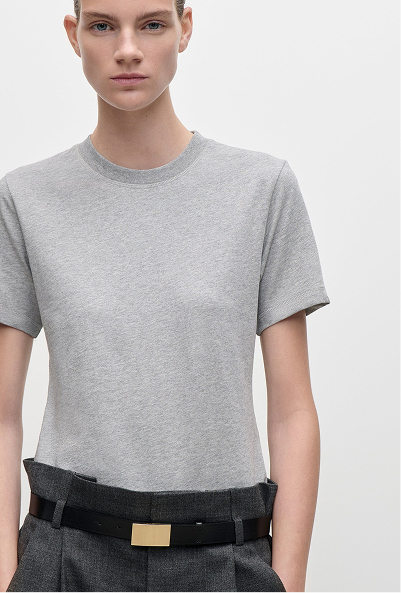 Jamie T-Shirt In Grey Marl