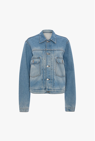 Denim Trucker Jacket In Heritage Blue
