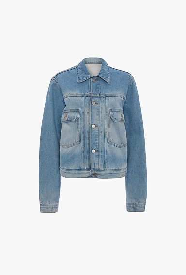 Denim Trucker Jacket In Heritage Blue