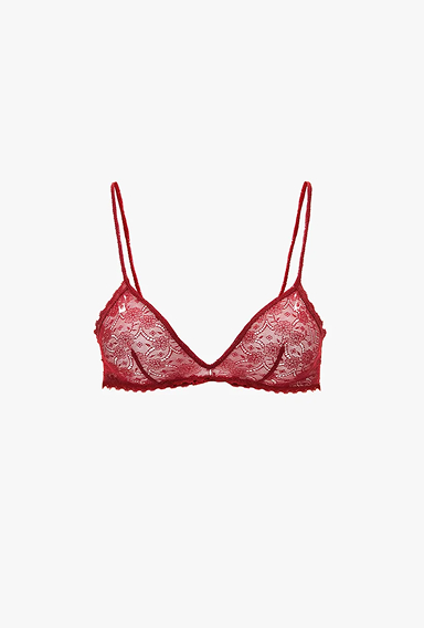 Lace Bra In Poppy Red
