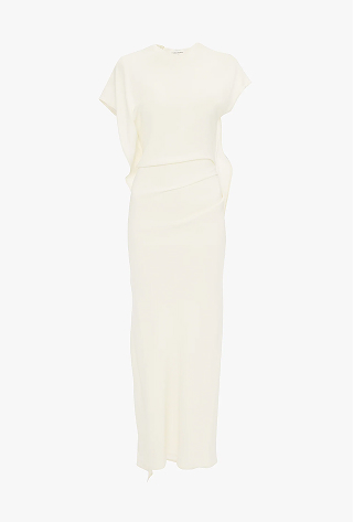 Victoria Midi Dress In Elderflower