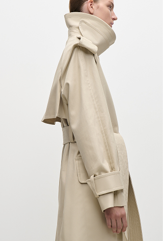 Philippa Trench Coat In Beige