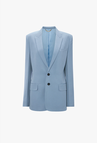 Tailored Jacket In Ocean Mist