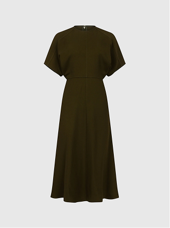 Eleanor Midi Dress In Green