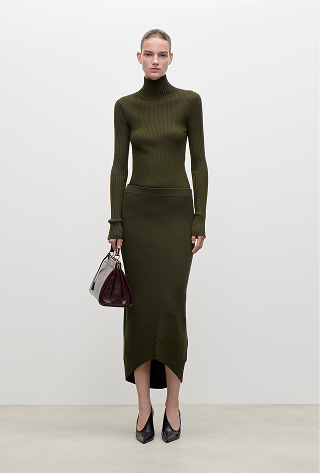 Fitted Skirt In Green