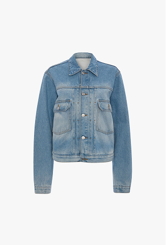 Denim Trucker Jacket In Heritage Blue